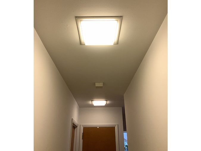 Hallway Lighting before Home-Tek Improvements